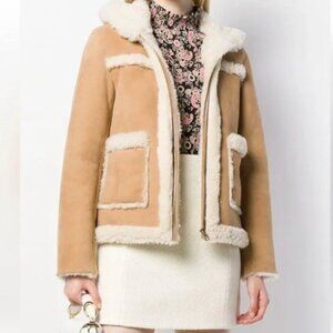 Beautiful Shearling Sandro Jacket, very good condition , size 1
